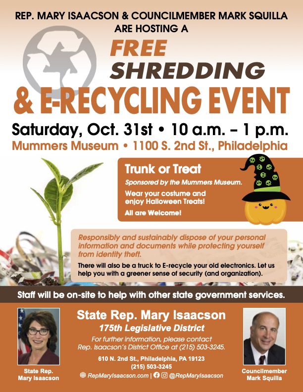 Free Shredding & E-Recycling Event